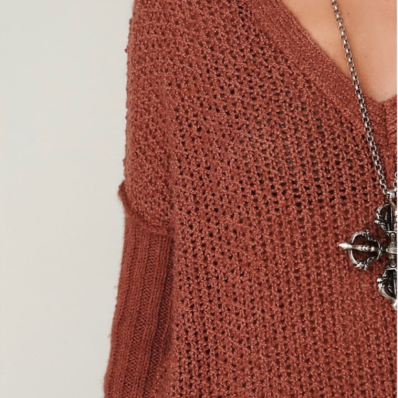 Free People TEAL Genteel Sweater Dress Sz S - Picture 6 of 9